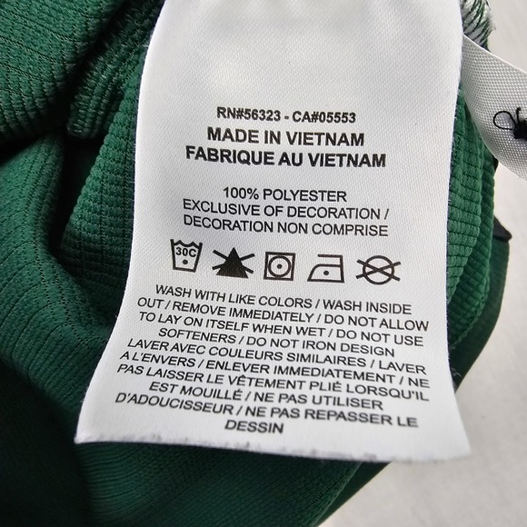 Nike Dri-FIT Men's Small Green Short Sleeve Golf Polo Shirt Performance Swoosh - Picture 6 of 7